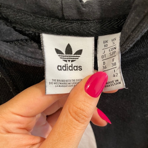 Adidas Black sweatshirt athleisure loungewear - Picture 5 of 9